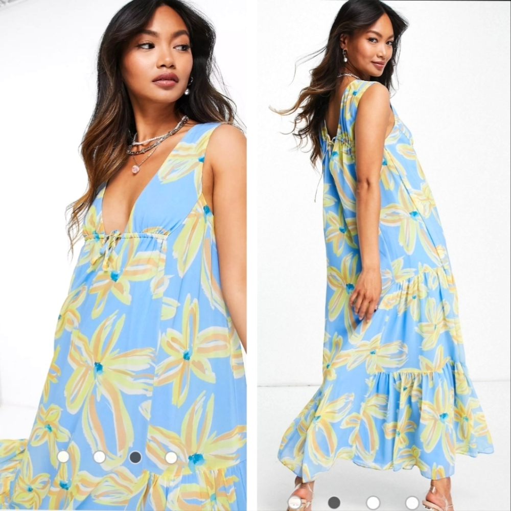 ASOS DESIGN Sleeveless Trapeze Maxi